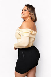 Body Luz Amarillo Mantequilla